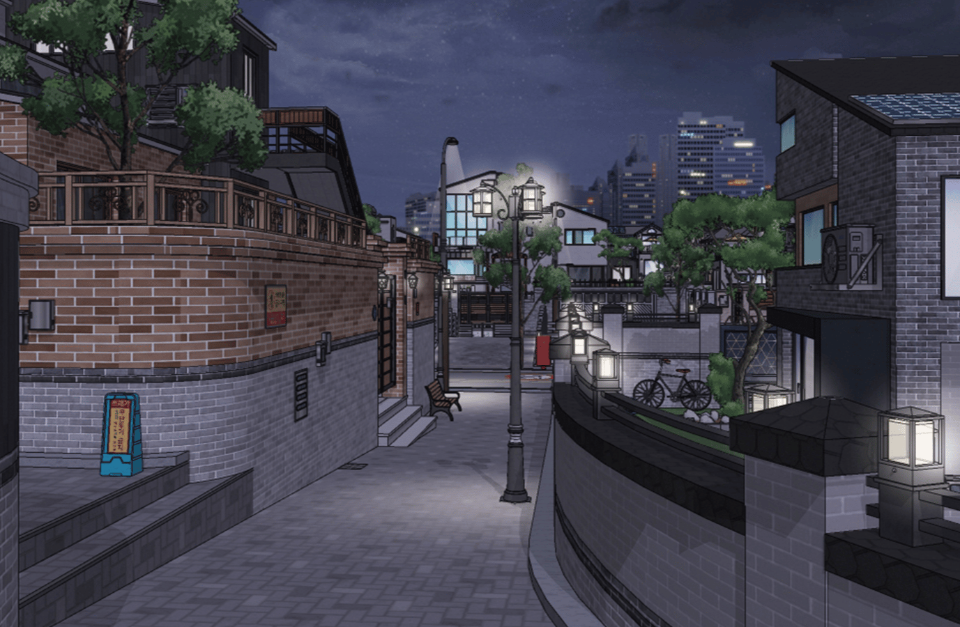 A New Residential Area - Night view